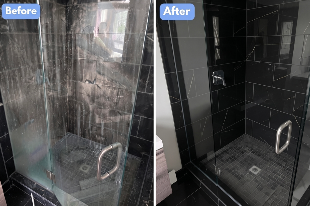 Bathroom cleaning as part of our home cleaning services Cambridge