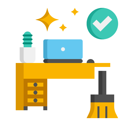 Cleaning supplies icon for home cleaning services