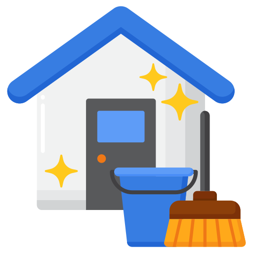 House cleaning icon representing home cleaning services Cambridge