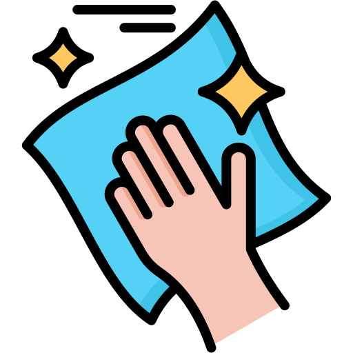 Cleaning wipe icon for home cleaning services